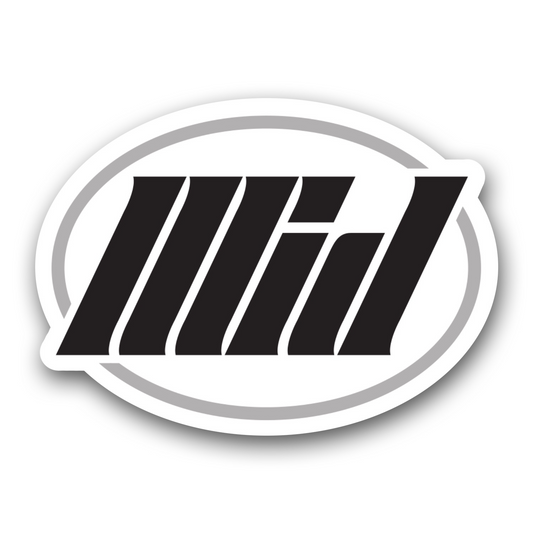 “Mid” Indoor/Outdoor Vinyl Sticker