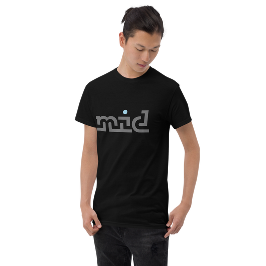 “Mid” Unintelligible Logo T-Shirt: Zak