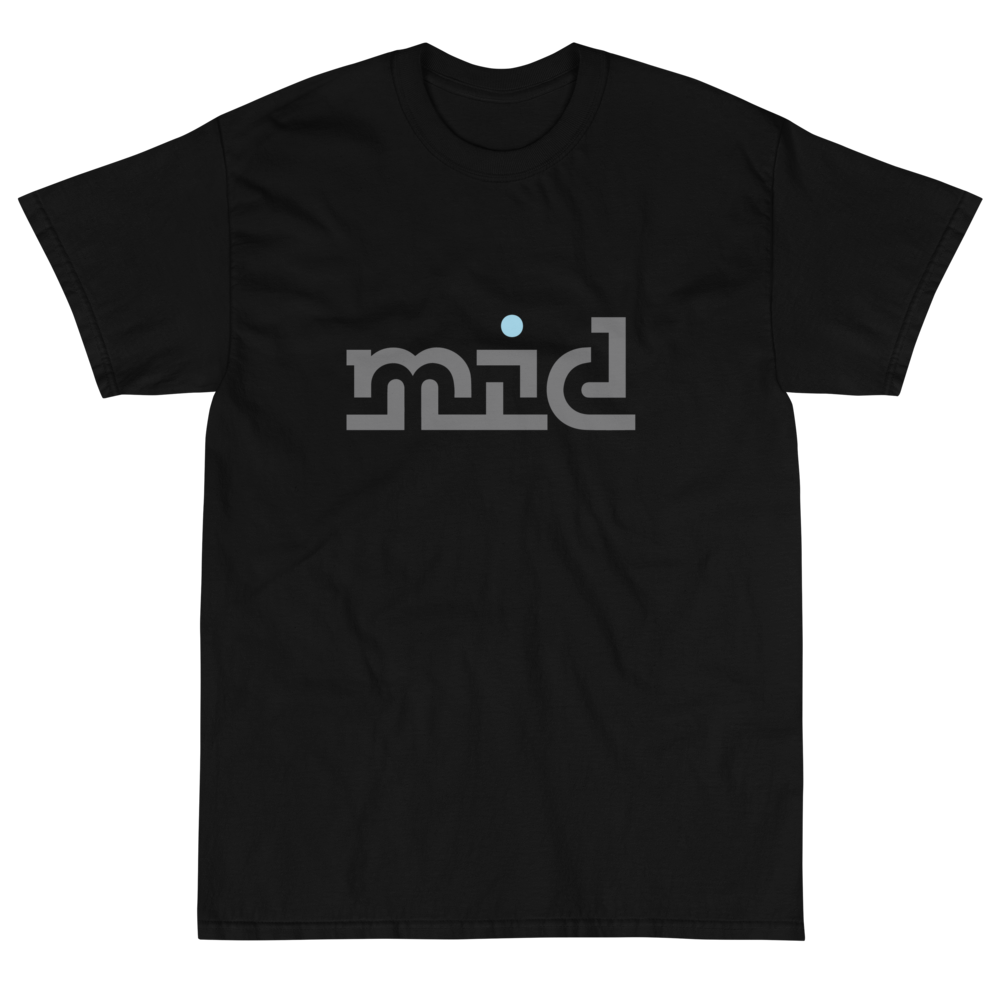 “Mid” Unintelligible Logo T-Shirt: Zak